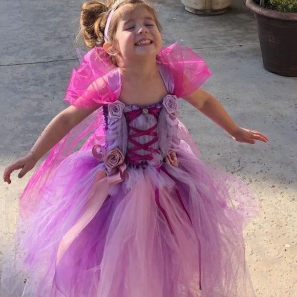 RAPUNZEL couture tutu dress/costume - Picture 6 of 8